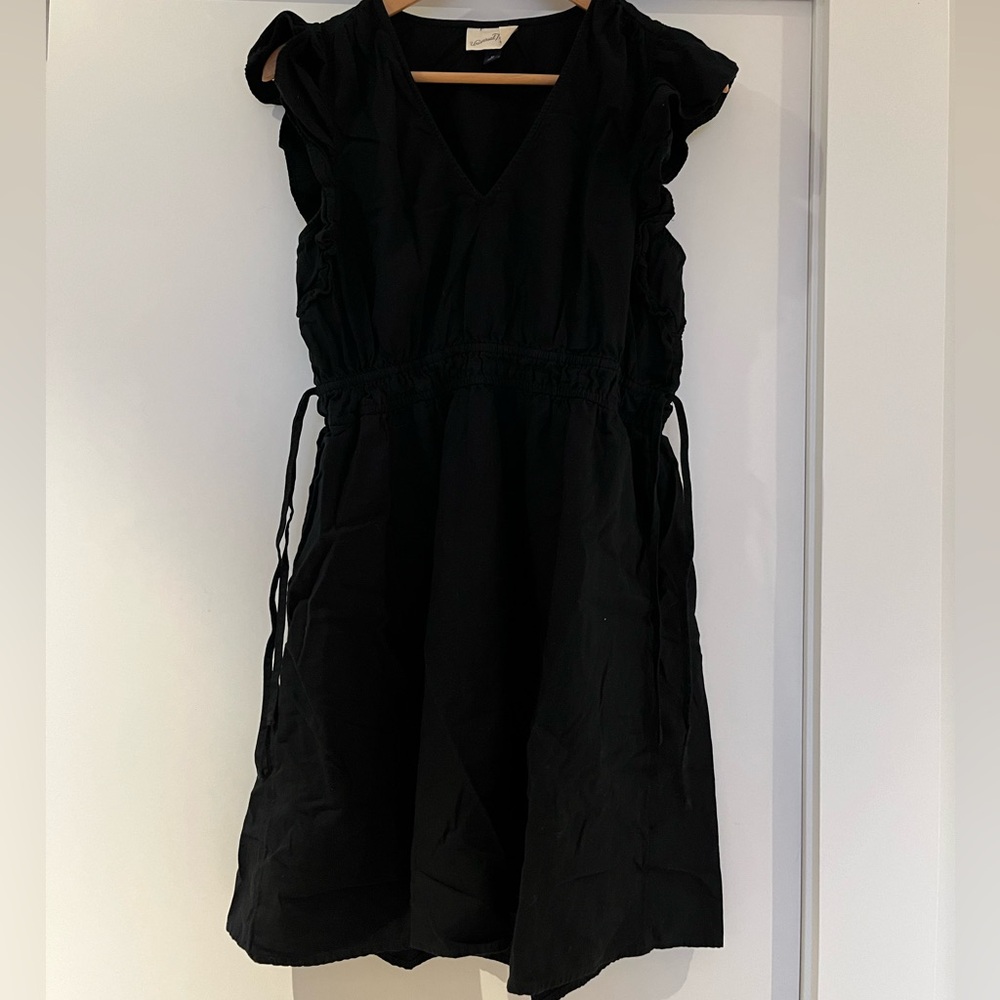 Black Dress with Ties on side